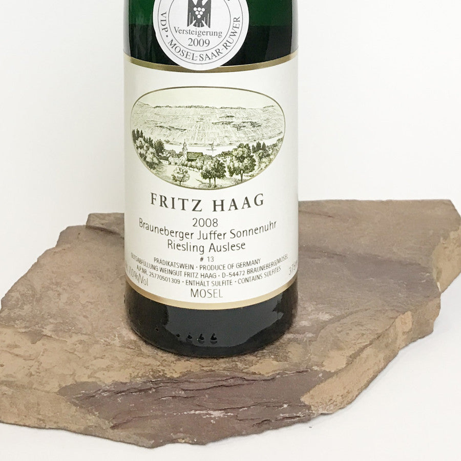 2008 FRITZ HAAG Brauneberg Juffer Sonnenuhr, Riesling Auslese #13 Goldkapsel Auction 375 ml