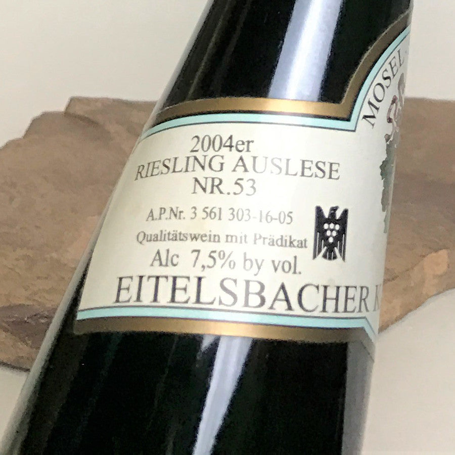 2004 KARTHÄUSERHOF Eitelsbach Karthäuserhofberg, Riesling Auslese #53 Goldkapsel Auction 375 ml
