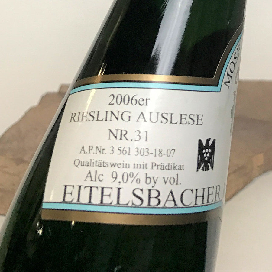 2006 KARTHÄUSERHOF Eitelsbach Karthäuserhofberg, Riesling Auslese #31 Goldkapsel Auction 375 ml