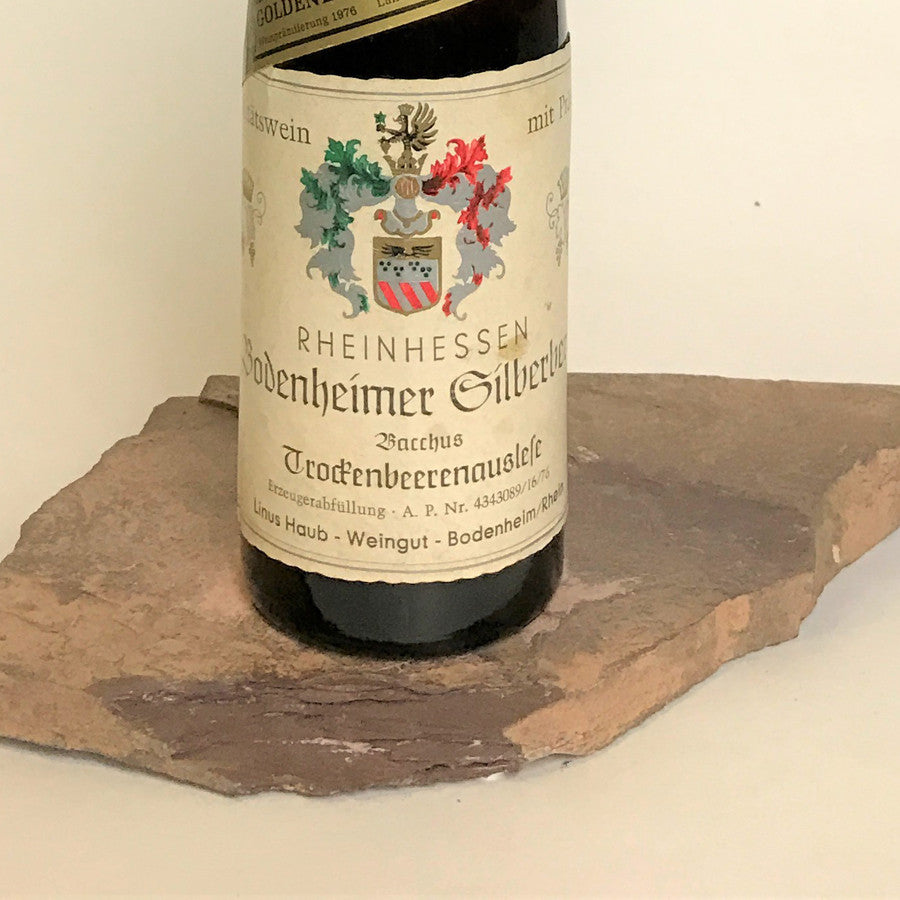 1975 LINUS HAUB Bodenheim Silberberg, Bacchus Trockenbeerenauslese (Balz Collection) 350 ml