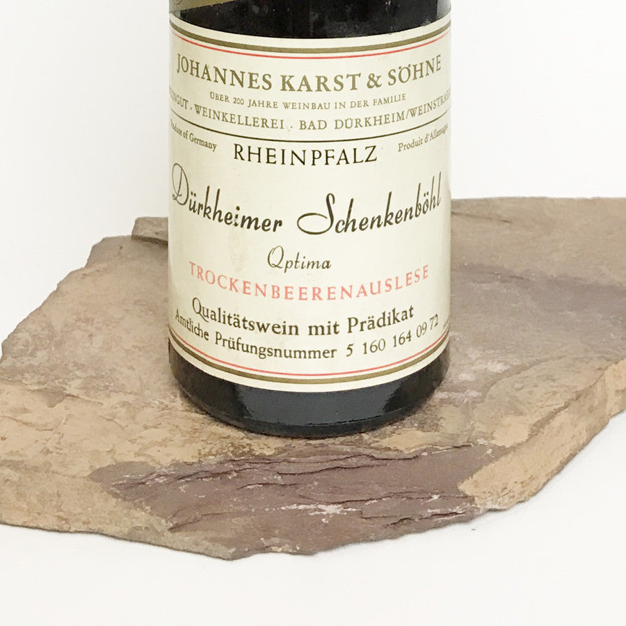1971 JOHANNES KARST Bad Dürkheim Schenkenböhl, Optima Trockenbeerenauslese (Balz Collection) 350 ml