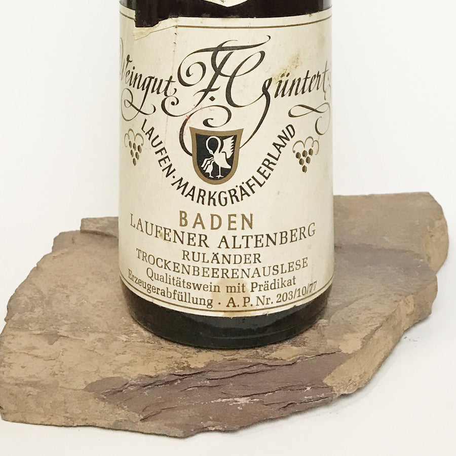 1976 F. GÜNTERT Laufen Altenberg, Ruländer Trockenbeerenauslese (Balz Collection)