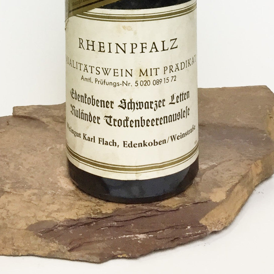 1971 KARL FLACH Edenkoben Schwarzer Letten, Ruländer Trockenbeerenauslese (Balz Collection) 350 ml