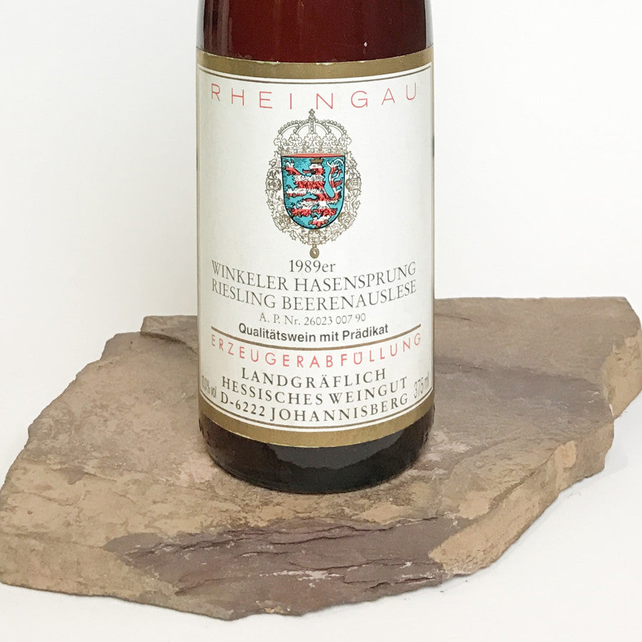 1989 PRINZ VON HESSEN Winkel Hasensprung, Riesling Beerenauslese 375 ml