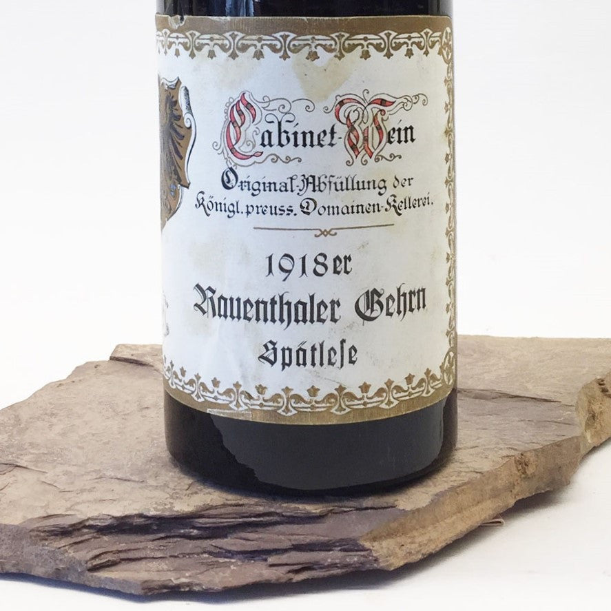 1918 STAATSWEINGÜTER KLOSTER EBERBACH (Königl. Preuss. Domaine) Rauenthal Gehrn, Spätlese Cabinet