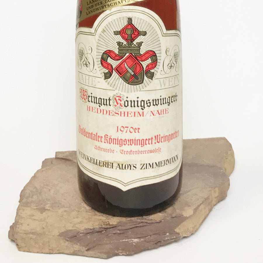 1970 ALOYS ZIMMERMANN Guldental Königswingert Weingarten, Scheurebe Trockenbeerenauslese (Balz C...