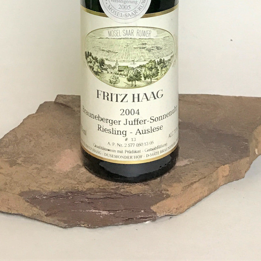 2004 FRITZ HAAG Brauneberg Juffer Sonnenuhr, Riesling Auslese #13 Goldkapsel Auction 375 ml