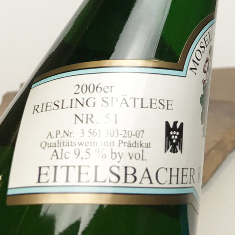 2007 KARTHÄUSERHOF Eitelsbach Karthäuserhofberg, Riesling Auslese #37 Goldkapsel Auction