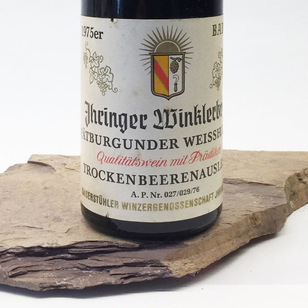 1975 KAISERSTÜHLER WINZERGENOSSENSCHAFT Ihringen Winklerberg, Spätburgunder (Pinot Noir) Weissherbst Trockenbeerenauslese