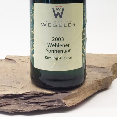 2005 WEGELER Wehlen Sonnenuhr, Riesling Auslese Goldkapsel Auction 375 ml
